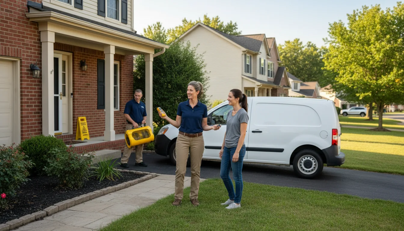 Residential water damage restoration in Belvidere, IL